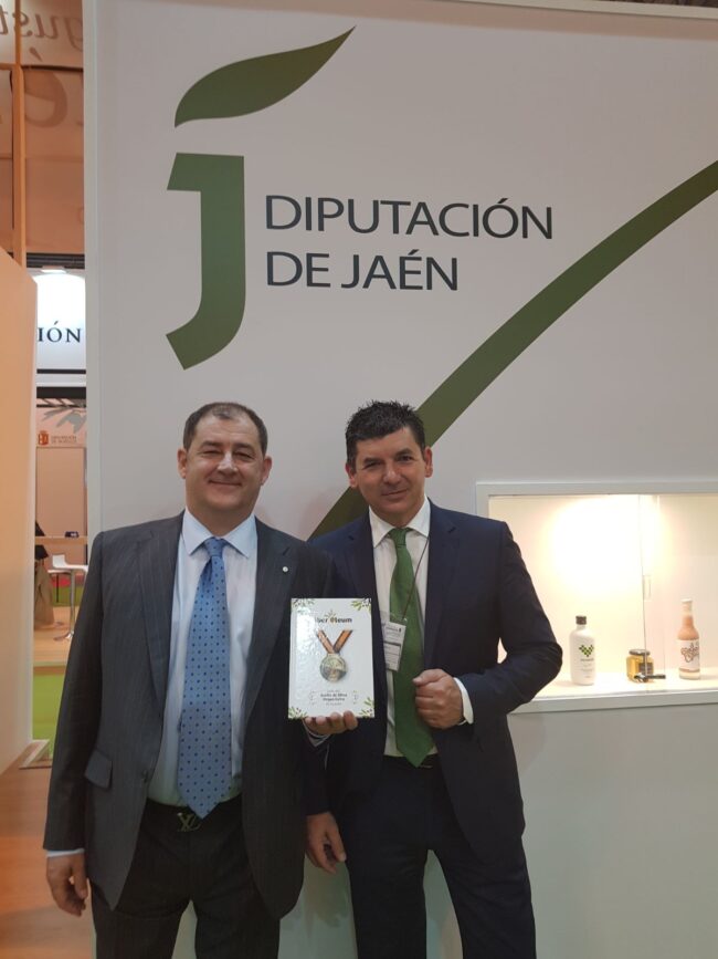 Giuseppe Parma en la entrega de premios de Iber Oleum